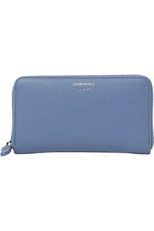 Emporio Armani Femme, Accessoires, Bleu, Taille: ONE Size Portefeuille Élégant pour un Usage Quotidien