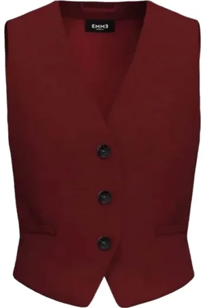 MARELLA Femme, Vestes, Rouge, Taille: 38 FR Gilet rouge élégant femme