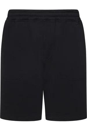 Ermenegildo Zegna Homme, Shorts, Noir, Taille: M Shorts noirs en coton avec taille élastique