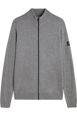 ECOALF Homme, Sweatshirts et sweats à capuche, Gris, Taille: L Laine Recyclée Fermeture Éclair Pull
