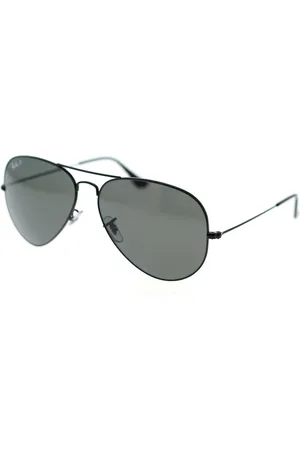 Ray-Ban Unisex, Accessoires, Noir, Taille: 58 MM Lunettes de Soleil Aviator Classiques Polarisees
