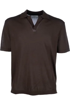 CRUNA Homme, Tops, Brun, Taille: L Polo Classique pour Homme