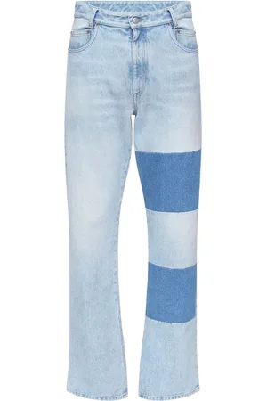 Maison Margiela Homme, Jeans, Bleu, Taille: W32 Jean classique bleu clair avec motif signature