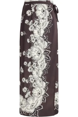P.A.R.O.S.H. Femme, Jupes, Multicolore, Taille: 42 FR Jupe Portefeuille Florale