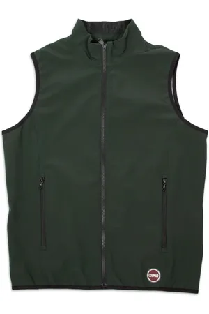 Colmar Homme, Vestes, Vert, Taille: XL Gilet Homme en Tissu avec Poches à Fermeture Éclair