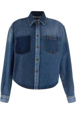 Serafini Femme, Blouses et Chemises, Bleu, Taille: 40 FR Chemise Femme Mode Vêtements