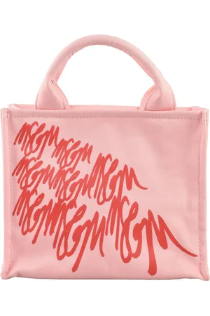 Msgm Femme, Sacs, Rose, Taille: ONE Size Sac à Bandoulière en Coton