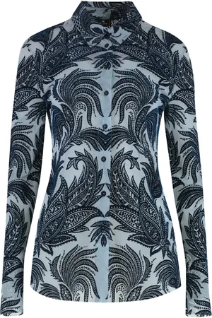 Etro Femme, Blouses et Chemises, Multicolore, Taille: 38 FR Chemise en tulle à motif Paisley