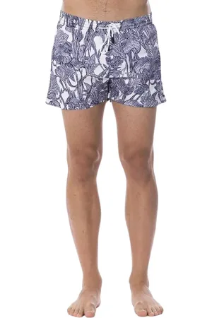 Roberto Cavalli Homme, Maillots de bain, Multicolore, Taille: XL Maillot de bain imprimé bleu clair