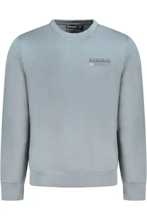 Napapijri Homme, Sweatshirts et sweats à capuche, Gris, Taille: L Pull à manches longues avec logo emblématique
