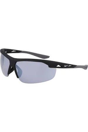 Nike Unisex, Accessoires, Noir, Taille: ONE Size Lunettes de Soleil Noir Mat avec Verres Gris Flash