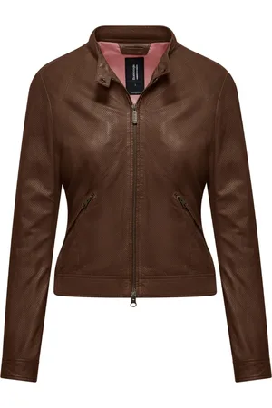 Bomboogie Femme, Vestes, Brun, Taille: 44 FR Jeen Leather Jacket