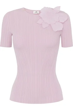 Elisabetta Franchi Femme, Pulls, Rose, Taille: 42 FR Collection de Pulls Chic