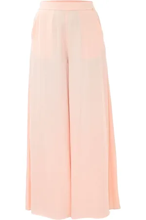Kocca Femme, Pantalons, Rose, Taille: 40 FR Elegant Wide-Leg Pantalons with Pockets