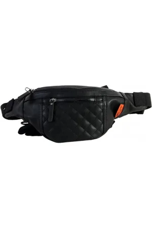 Von Dutch Homme, Sacs, Noir, Taille: ONE Size Sac bandoulière en simili cuir noir
