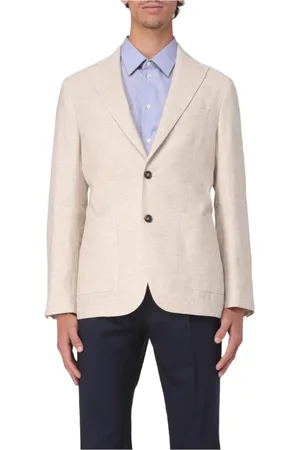 Manuel Ritz Homme, Vestes, , Taille: 2XL Veste en coton et lin resca