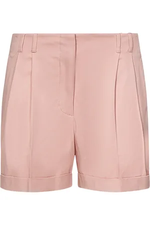 Max Mara Femme, Shorts, Rose, Taille: 40 FR Shorts Rose à taille haute et plis
