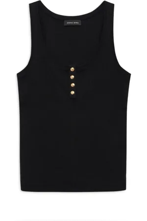 ANINE BING Femme, Tops, Noir, Taille: 42 FR Débardeur Alessia Noir