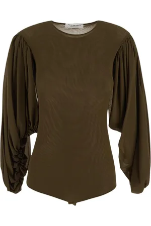 Serafini Femme, Tops, Brun, Taille: 36 FR Body en tulle