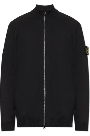 Stone Island Homme, Pulls, Noir, Taille: S Gilet avec patch amovible