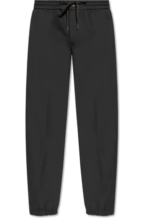VERSACE Homme, Pantalons, Noir, Taille: M Pantalon avec application de logo