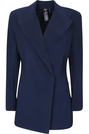 Norma Kamali Femme, Vestes, Bleu, Taille: 36 FR Blazer Bleu