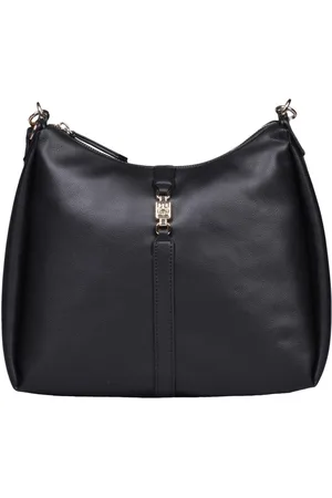 Tommy Hilfiger Femme, Sacs, Noir, Taille: ONE Size Sac Hobo en polyester avec fermeture éclair