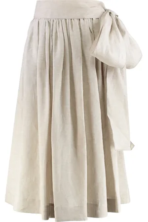 Fabiana Filippi Femme, Jupes, , Taille: 36 FR Jupe en lin avec ceinture et