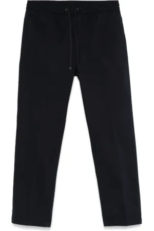 Moncler Homme, Pantalons, Bleu, Taille: M Pantalon de Piste Bleu à Cordon avec Poches