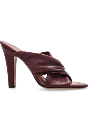 PARIS TEXAS Femme, Chaussures, Rouge, Taille: 39 1/2 EU Chaussons à talons Maria
