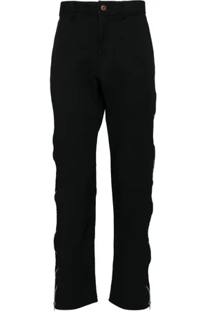 Comme des Garçons Homme, Pantalons, Noir, Taille: S Pantalon Unisexe à Fermeture Éclair