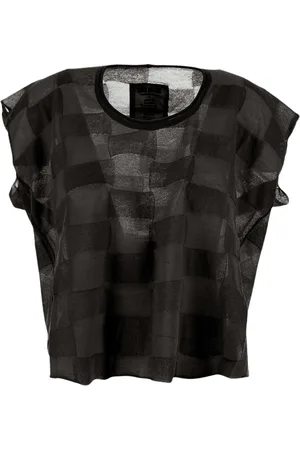 UMA WANG Femme, Tops, Noir, Taille: 38 FR Haut sans Manches Oversize pour Femmes