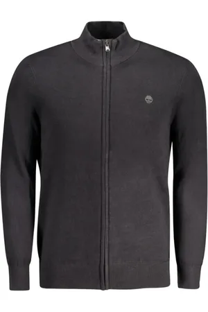 Timberland Homme, Pulls, Noir, Taille: S Cardigan Homme en Coton Noir