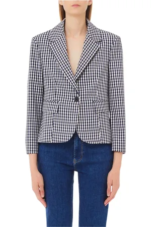 Liu Jo Femme, Vestes, Bleu, Taille: 38 FR Blazer Veste pour Tenues Élégantes