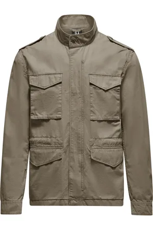 Bomboogie Homme, Vestes, , Taille: S Military Jacket with Stand Collar