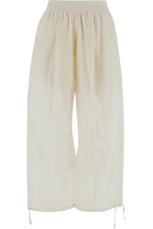 Serafini Femme, Pantalons, Blanc, Taille: 40 FR Pantalon femme souple à taille élastique