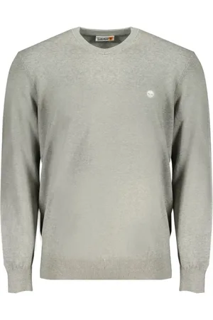 Timberland Homme, Pulls, Gris, Taille: S T-shirt Gris en Coton avec Logo