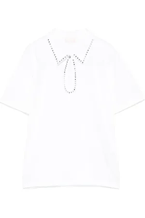 Liu Jo Femme, Tops, Blanc, Taille: 42 FR Polo Blanc Teardrop Fermeture Manches Courtes