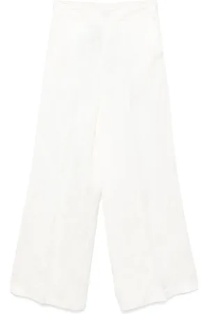 Twin-Set Femme, Pantalons, Blanc, Taille: 36 FR Pantalon Blanc pour Femme