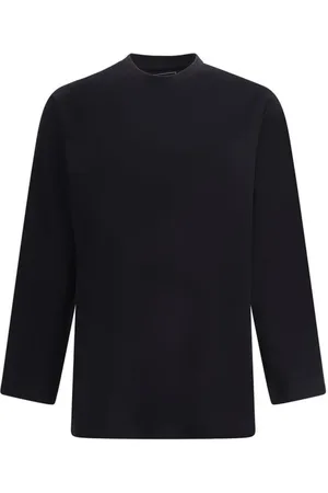 Y-3 Homme, Tops, Noir, Taille: M Maillot à Manches Longues avec Imprimé Maxi