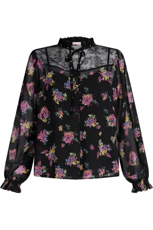 Liu Jo Femme, Blouses et Chemises, Noir, Taille: 40 FR Chemisier Noir Intemporel