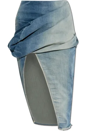 Rick Owens Femme, Jupes, Bleu, Taille: 36 FR Jupe en denim Low Twist
