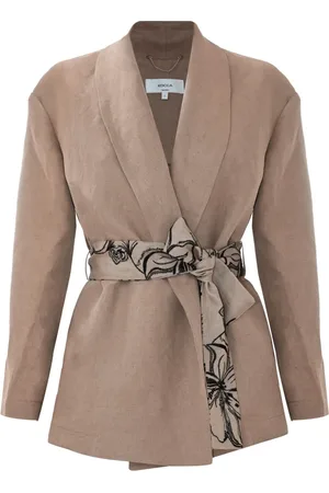 Kocca Femme, Vestes, , Taille: 40 FR Veste Kimono Brodée Florale