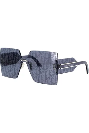 Dior Unisex, Accessoires, Bleu, Taille: ONE Size Lunettes de Soleil Sportives Carrées avec Motif Bleu