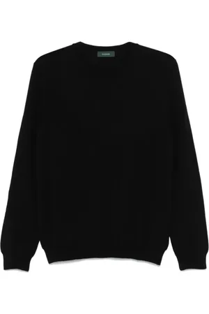 ZANONE Homme, Pulls, Noir, Taille: 3XL Pull noir avec col rond