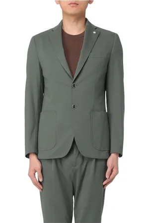 Manuel Ritz Homme, Vestes, Vert, Taille: 2XL Veste en jersey de coton stretch