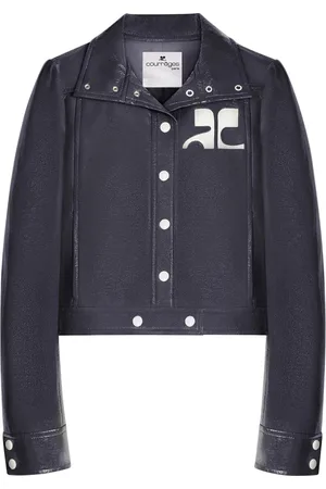 Courrèges Femme, Vestes, Bleu, Taille: 38 FR Veste en vinyle réédition