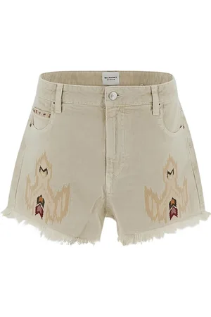 Isabel Marant Femme, Shorts, , Taille: 38 FR Shorts Brodés Gris Anthracite