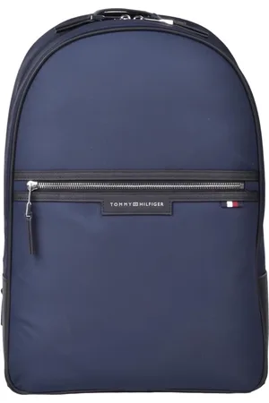 Tommy Hilfiger Homme, Sacs, Bleu, Taille: ONE Size Sac à Dos en Nylon avec Fermeture Éclair