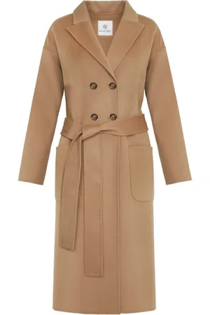 ANINE BING Femme, Manteaux, Brun, Taille: 42 FR Manteau en mélange cachemire camel